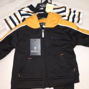 Gold and Black sweat suit